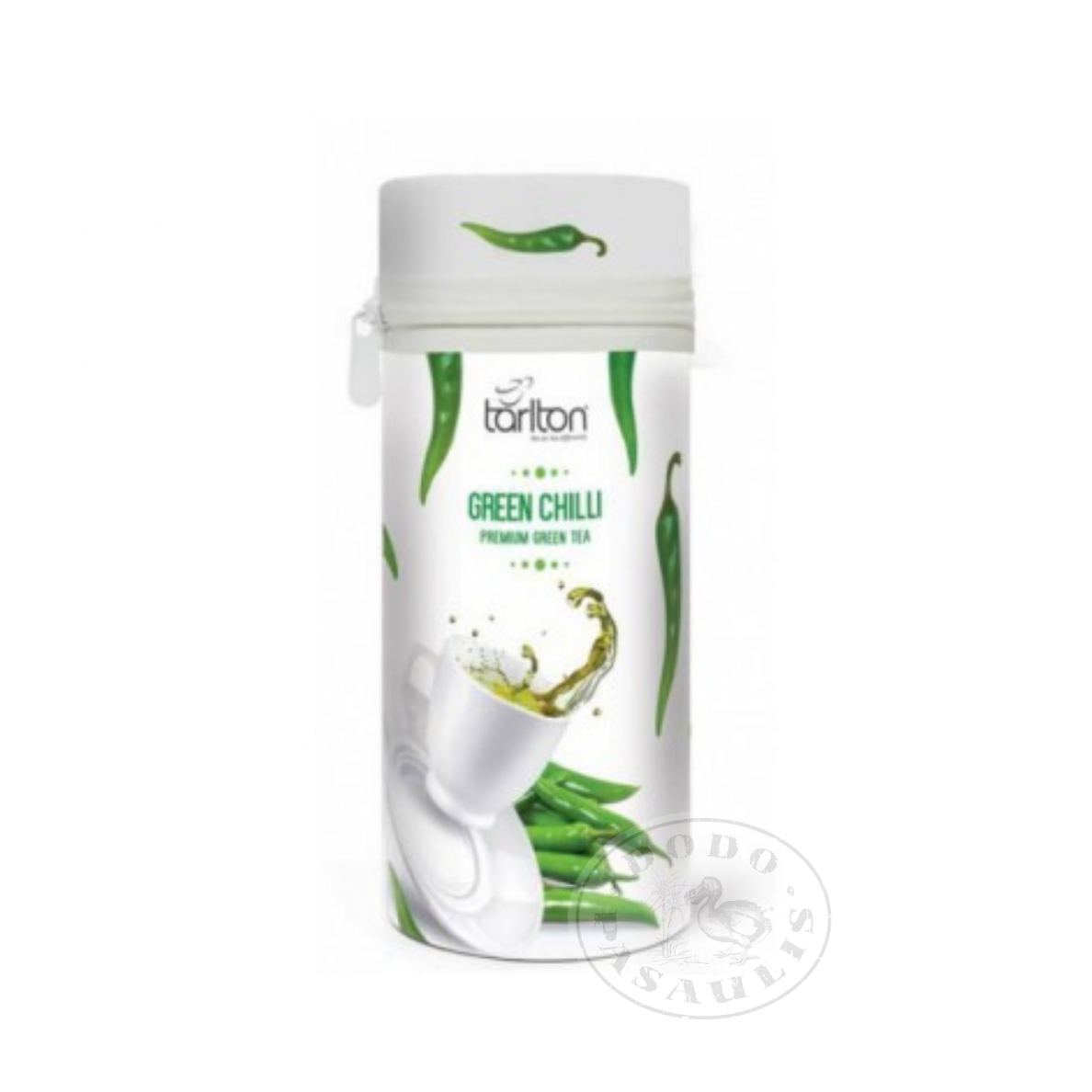 Vihreä tee chilipippurin makuinen, TARLTON, Zip-purkki 75 g Vihreä tee chilipippurin makuinen, TARLTON, Zip-purkki 75 g