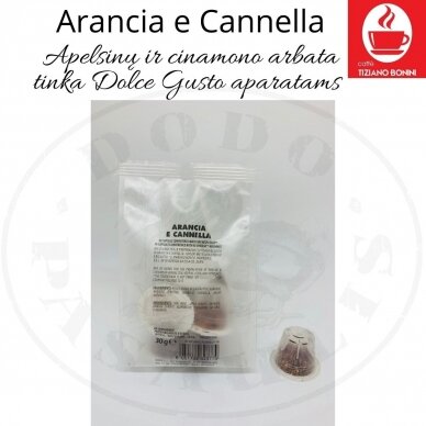 Arancia e Cannella Apelsinų ir Cinamono arbata –  Arbatos kapsulės – Dolce Gusto®* aparatams
