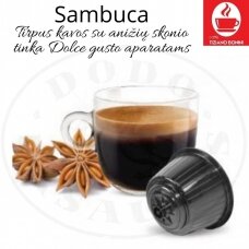 Caffè Sambuca – Anīsa kafijas dzērienu kapsulas – sadērigas ar DOLCE GUSTO aparātiem