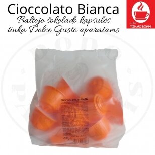 Cioccolato Bianca – Baltojo šokolado gėrimo kapsulės – Dolce Gusto®* aparatams