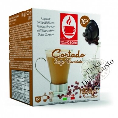 Cortado (macchiato), Kafijas kapsulas – sadērigas ar Dolce Gusto aparātiem