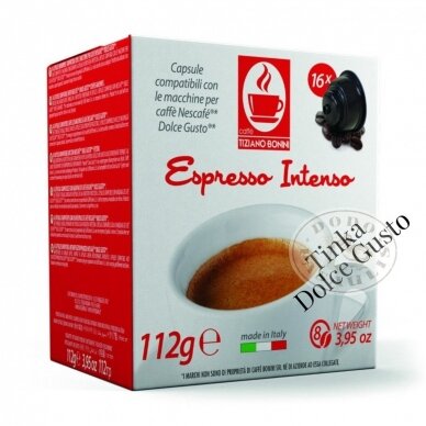 Caffé Bonini Espresso Intenso, kavos kapsulės – Dolce Gusto®* aparatams