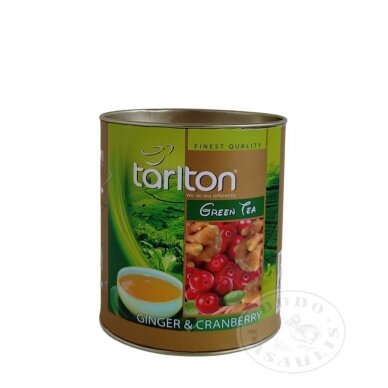 Ingvera un dzērveņu zaļā tēja, TARLTON, 100g