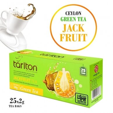 Jackfruit Tarlton Ceylon green tea in bags, 25pcs 1
