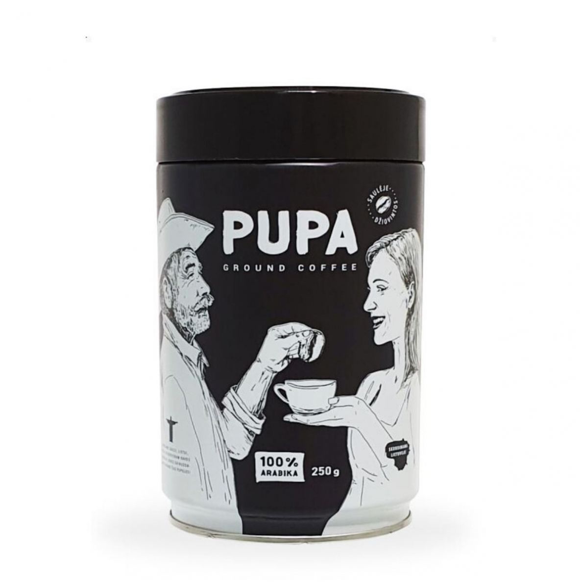 Ground coffee - Brazil "PUPA", 250g in can