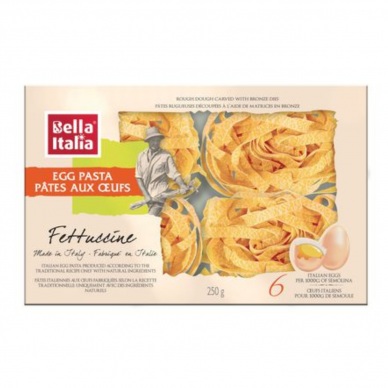 Kiaušinių makaronai BELLA ITALIA, Fettuccine, 250 g