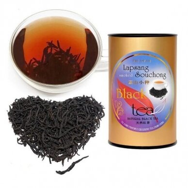 LAPSANG SOUCHONG – išskirtinė kiniška juodoji arbata su dūminiu aromatu,100 g 1