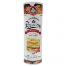 Poppadoms – Lentils chips – Hot and Spicy flavour, 70 g