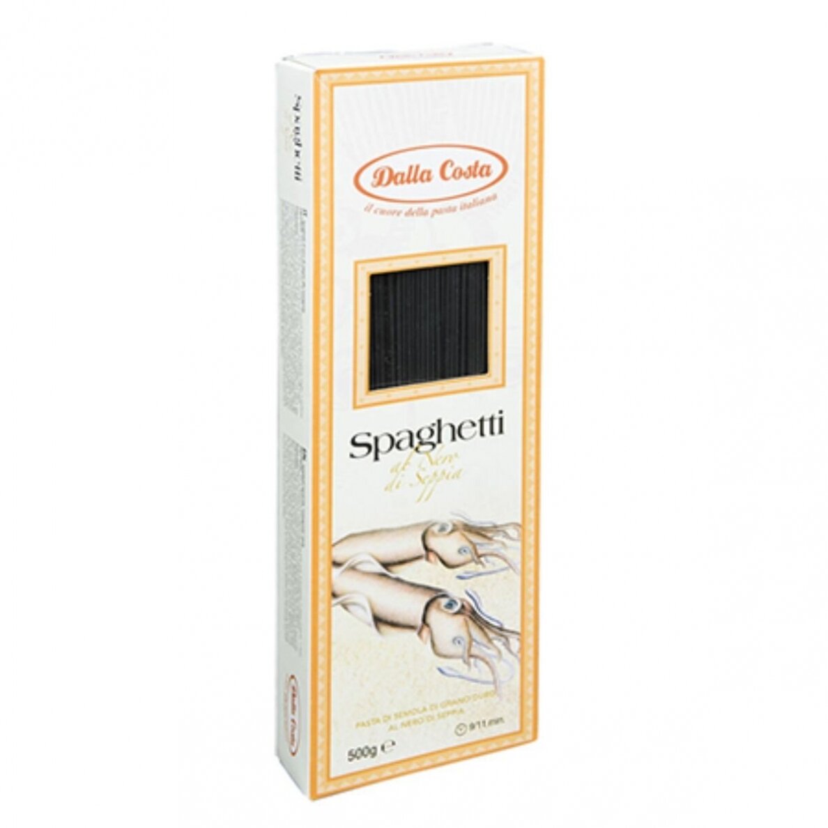 Spageti nūdeles ar sēpiju tinti, 500 g