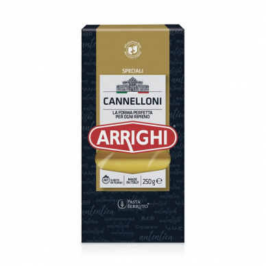 Makaronai ARRIGHI Cannelloni, dideli vamzdeliai, 250 g