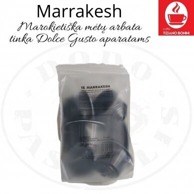 Tè Marrakesh – Marokietiška mėtų arbata – Arbatos kapsulės – Dolce Gusto®* aparatams 1