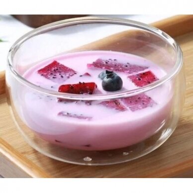 Matcha dvigubas stiklinis dubenėlis, Matcha Bowl 500ml 3 Matcha dvigubas stiklinis dubenėlis, Matcha Bowl 500ml 3