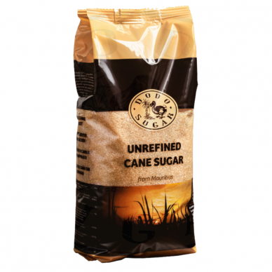 Nerafinuotas cukranendrių rudas cukrus iš Mauricijaus  „DODO SUGAR” – 1 kg