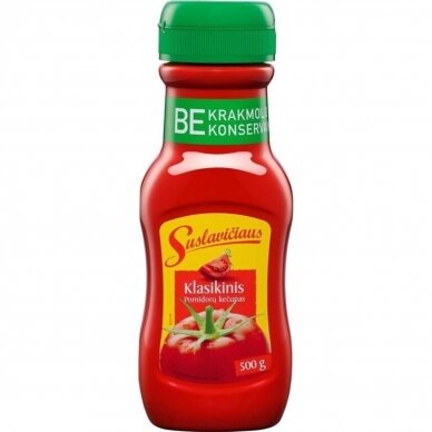 Pomidorų kečupas SUSLAVIČIAUS, Klasikinis, 500g