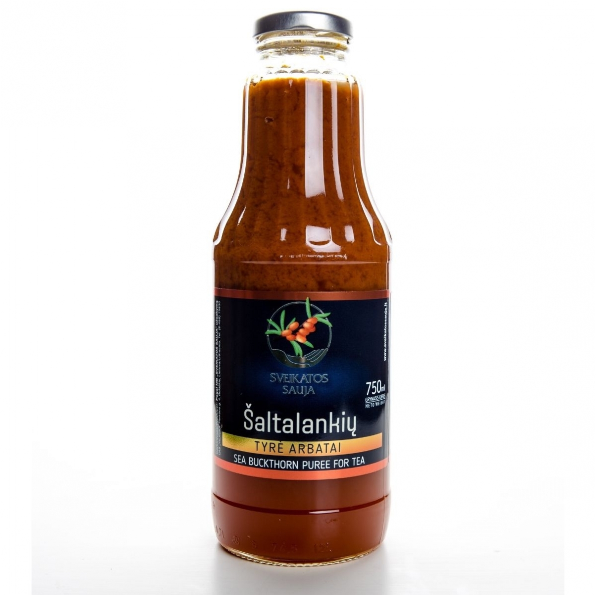 Sea buckthorn puree for tea, 750 ml