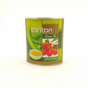 Goji (ožerškio) uogų skonio žalioji arbata, TARLTON, 100g